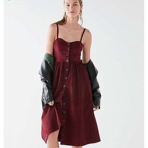 Urban Outfitters Emilia Corduroy Button-Up Dress